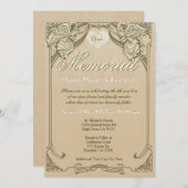 記念 |エンジェルモノグラム 招待状 (正面/裏面)