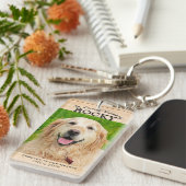 記念 |ペットのキーチェーンの保存 キーホルダー (正面右)