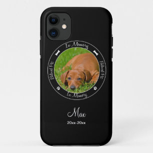 記念-犬の死亡-カスタム写真/名前 iPhone 11 ケース