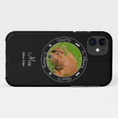 記念-犬の死亡-カスタム写真/名前 Case-Mate iPhoneケース (裏面(横))