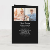 記念・葬式14枚コラージュ14枚モダン プログラム (裏面)