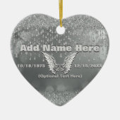 記念-銀の破損 セラミックオーナメント (正面)