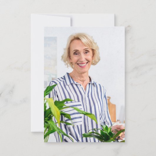 記念(鳥)ショウジョウコウカンチョウカスタム写真葬儀悔やみや弔慰 サンキューカード (裏面)