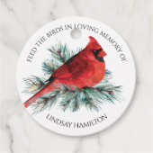 記念（鳥）ショウジョウコウカンチョウパイン食べ物を与え写真鳥 フェイバータグ (正面)