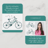 記憶お祝いライフバイク蝶 名刺 (正面/裏面)