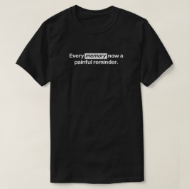 記憶が今や痛みを覚える Tシャツ