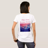 「記憶に変わる海」- ブルーグリーン Tシャツ (裏面フル)