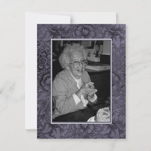 記憶に残る死亡届け写真 案内状 (正面)