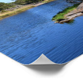 記憶に残る瞬間スウェーデンのスカンジナビア・フィヨルド ポスター (角)