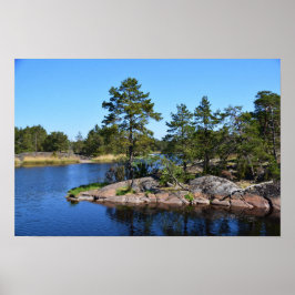 記憶に残る瞬間スウェーデンのスカンジナビア・フィヨルド ポスター