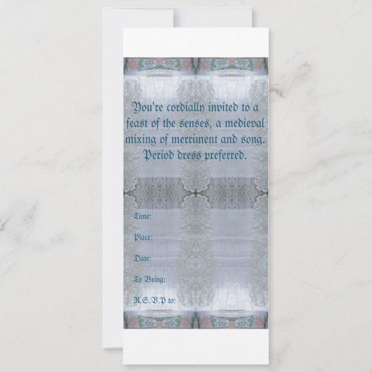 記憶に残る騎士-中世招待状 招待状 (裏面)