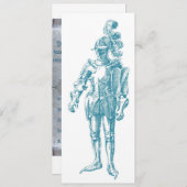 記憶に残る騎士-中世招待状 招待状 (正面/裏面)