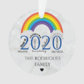 記憶に残る2020年コロナパンデミッククリスマスツリー オーナメント (正面)