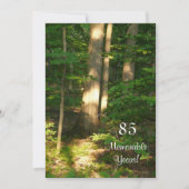 記憶に残る85年/誕生祝い – 男性 招待状 (正面)