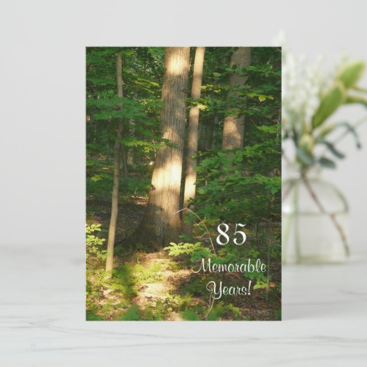 記憶に残る85年/誕生祝い – 男性 招待状 (スタンド正面)