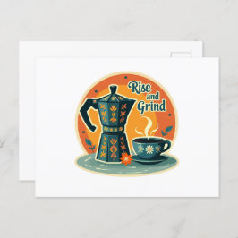 記憶に浮かぶ瞬間：ヴィンテージコーヒーの思い出 ポストカード