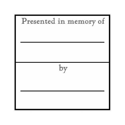 記憶に表される蔵書票 ラバースタンプ (インプリント)