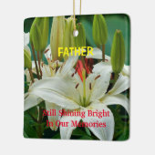 記憶に輝く残る追悼文 セラミックオーナメント (左)