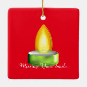 記憶に輝く残る追悼文 セラミックオーナメント (裏面)