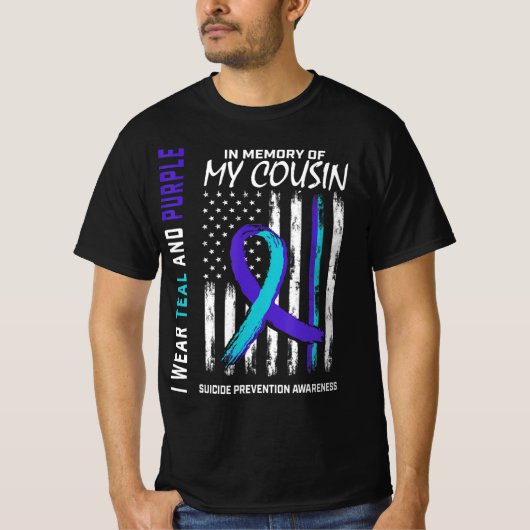 記憶のいとこ自殺認識度防止船 Tシャツ (正面)