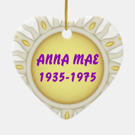 記憶のお母さん セラミックオーナメント (裏面)