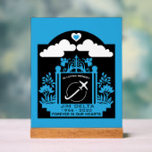 記憶の中でパイロットの葬儀ギフト アクリルサイン (ニュートラル)