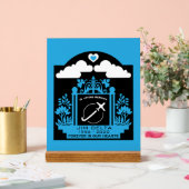 記憶の中でパイロットの葬儀ギフト アクリルサイン (ウェディング)