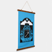 記憶の中でパイロットの葬儀ギフト 吊り下げ型タペストリー (傾斜あり)