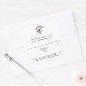 記憶の中のプレート スクエアシール (封筒)