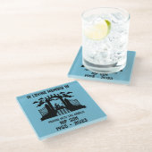 記憶の中の魚釣り葬儀 ガラスコースター (アングル)