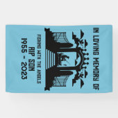 記憶の中の魚釣り葬儀 横断幕 (横)