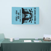 記憶の中の魚釣り葬儀 横断幕 (トレードショー)