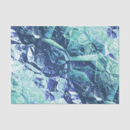 記憶の断片、青と緑： 薄葉紙