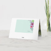 記憶の母の日の折られた写真カード カード (裏面)