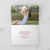 記憶の母の日の折られた写真カード カード (内部)