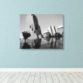 記憶の白いバラ キャンバスプリント (インサイチュ (ウッドフロア))