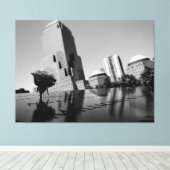 記憶の白いバラ キャンバスプリント (インサイチュ (ウッドフロア))