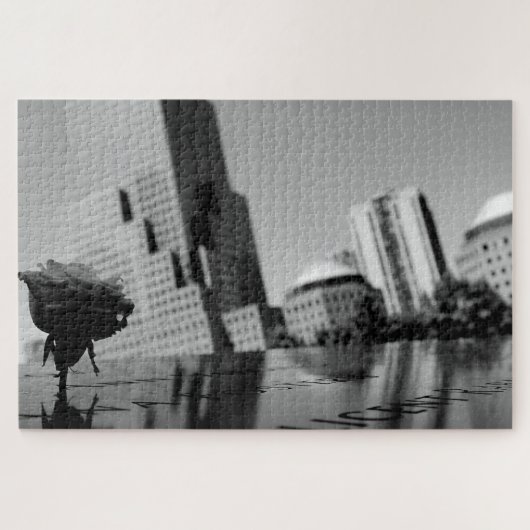 記憶の白いバラ ジグソーパズル (横)