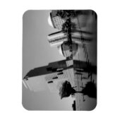 記憶の白いバラ マグネット (縦)