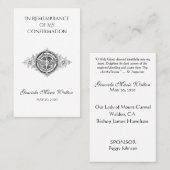 記憶の確認金ゴールドドーブクロスリリー 名刺 (正面/裏面)