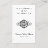 記憶の確認金ゴールドドーブクロスリリー 名刺 (正面)