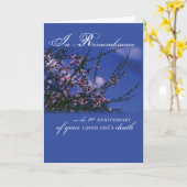 記憶の第1記念日 カード (黄色い花)