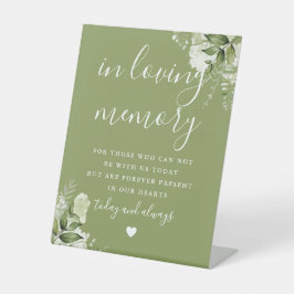 記憶の緑を愛する苔の緑結婚 台座サイン