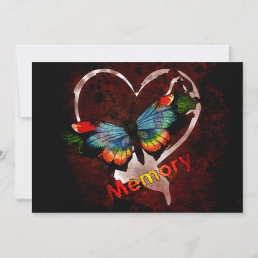 記憶の蝶 招待状 (正面)