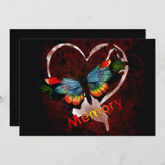 記憶の蝶 招待状 (正面/裏面)