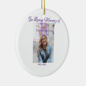 記憶の記憶を愛する記憶に年を加える セラミックオーナメント (右)