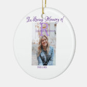 記憶の記憶を愛する記憶に年を加える セラミックオーナメント (左)