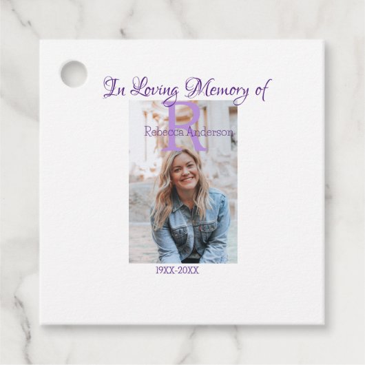 記憶の記憶を愛する記憶に年を加える フェイバータグ (正面)