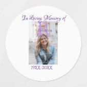 記憶の記憶を愛する記憶に年を加える ラベル (デザイン2)