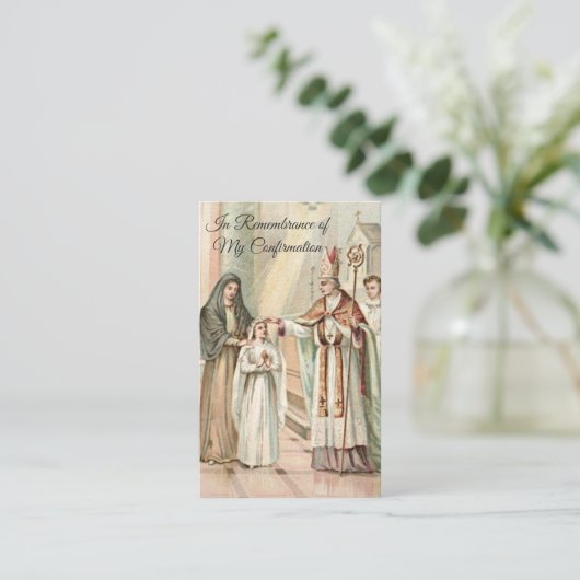 記憶は確認の女の子の神聖なカードを確認します -- 名刺 (スタンド正面)